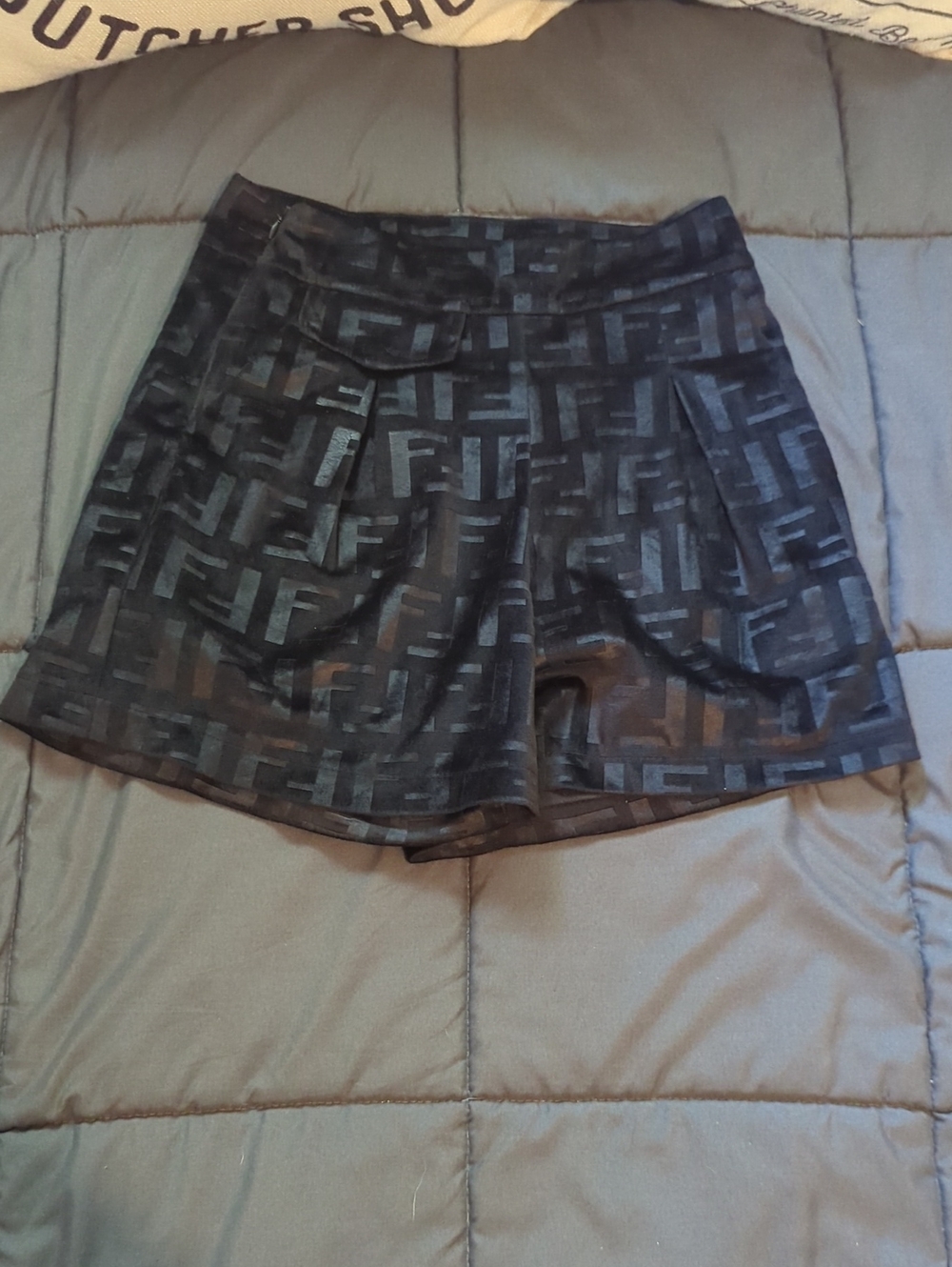 Authentic Fendi Designer Monogram Soft Shorts Size Small - WOW! 😳